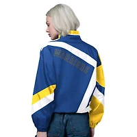 Women's Starter Royal/Gold Golden State Warriors 1st Quarter Full-Zip Jacket