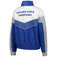 Women's The Wild Collective Royal Golden State Warriors Courtside Half-Zip Track Jacket