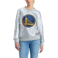 Women's Tommy Jeans Silver Golden State Warriors Tracy Pullover Sweatshirt