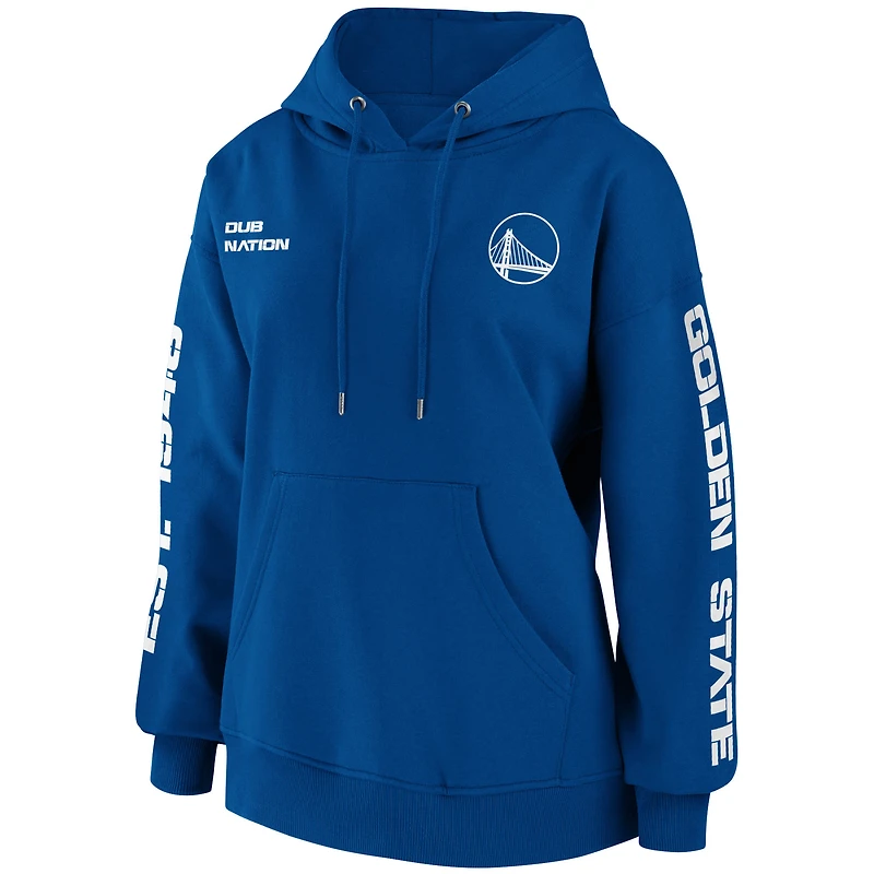 Women's WEAR by Erin Andrews Royal Golden State Warriors Pullover - Hoodie