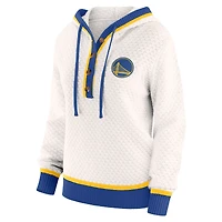 Sweat à capuche blanc grande taille pour femme WEAR by Erin Andrews des Golden State Warriors