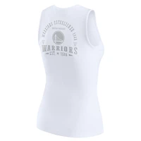 Débardeur Henley côtelé blanc pour femme WEAR by Erin Andrews, Golden State Warriors