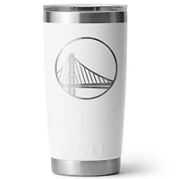Gobelet Rambler blanc YETI Golden State Warriors 59 cl avec couvercle Magslider