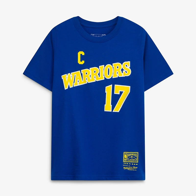 Youth Chris Mullin Royal Golden State Warriors Hardwood Classics Name & Number T-Shirt