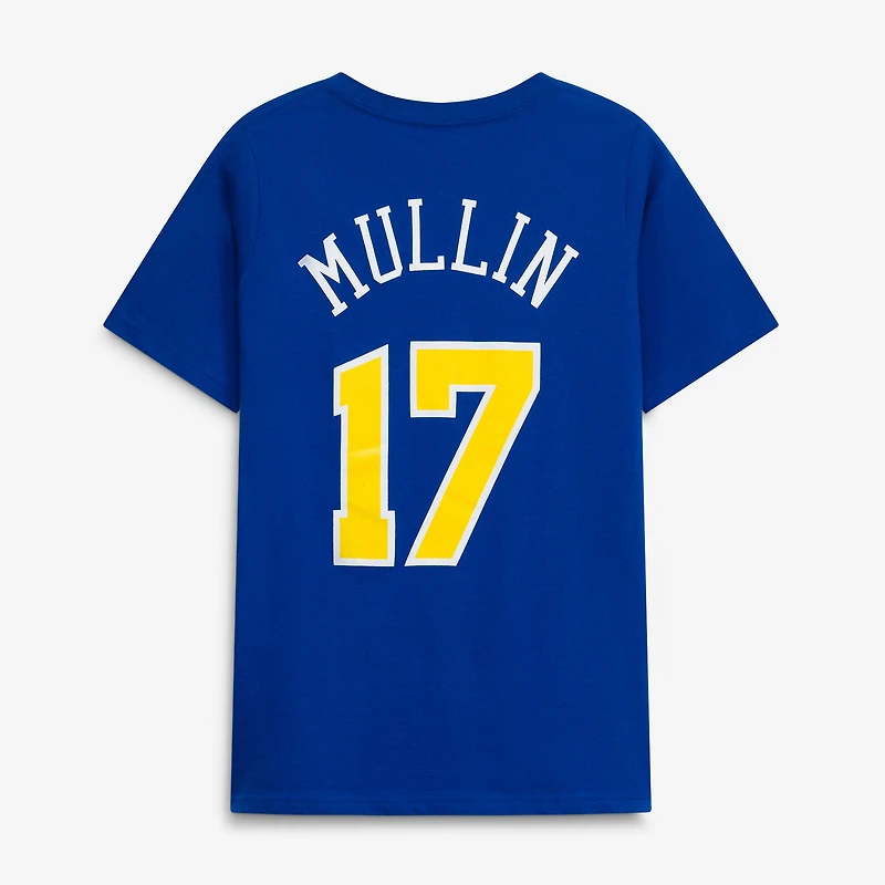 Youth Chris Mullin Royal Golden State Warriors Hardwood Classics Name & Number T-Shirt