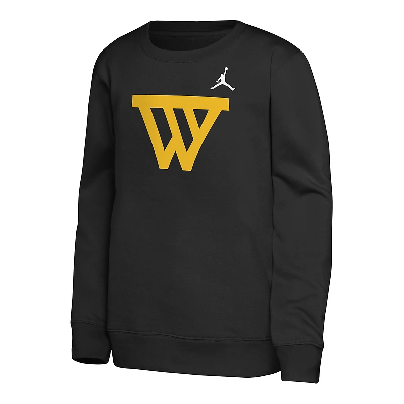 Sweat-shirt Jordan Brand noir pour jeunes Golden State Warriors Courtside Statement Edition
