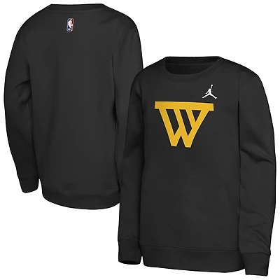 Youth Jordan Brand Black Golden State Warriors Courtside Statement Edition Sweatshirt