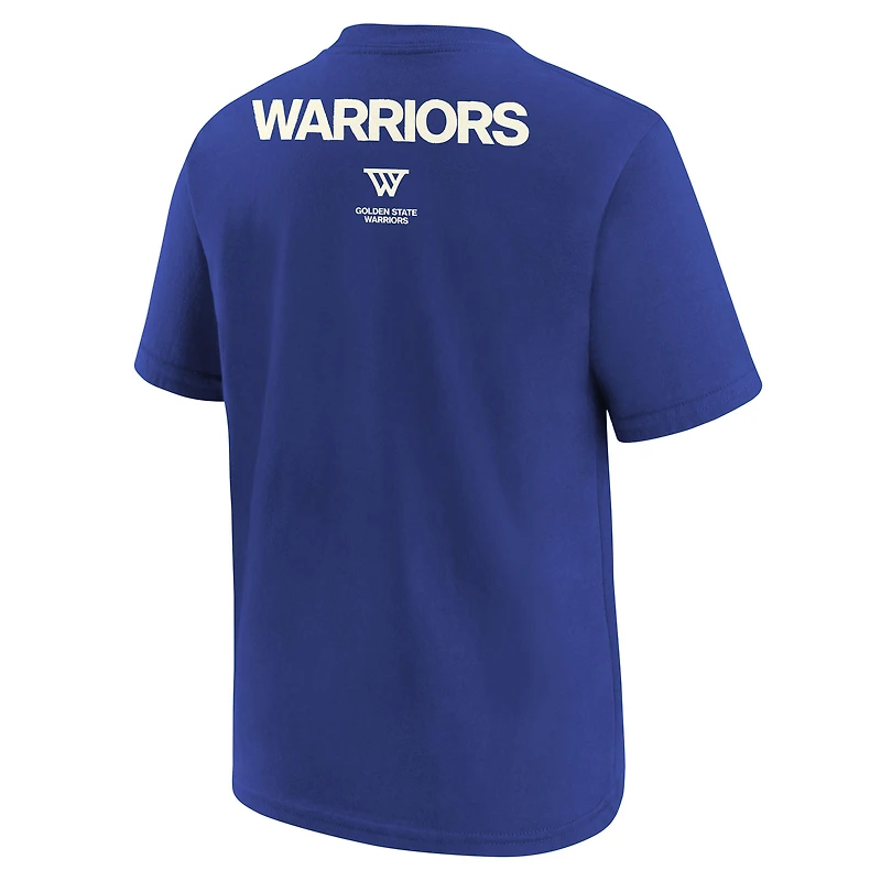 Youth Jordan Brand  Blue Golden State Warriors Courtside Statement 85 T-Shirt