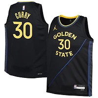 Youth Jordan Brand Stephen Curry Gold Golden State Warriors 2022/23 Swingman Player Jersey - Statement Edition