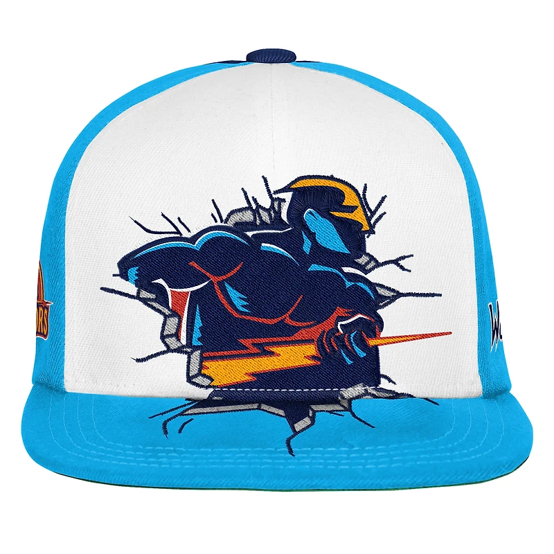 Youth Mitchell & Ness Light Blue Golden State Warriors Mascot Snapback Hat