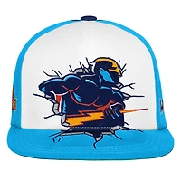 Youth Mitchell & Ness  Light Blue Golden State Warriors Mascot Snapback Hat