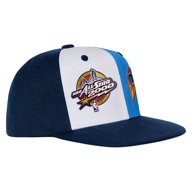 Youth Mitchell & Ness Navy Golden State Warriors 2000 All-Star Game Duo Front Snapback Hat