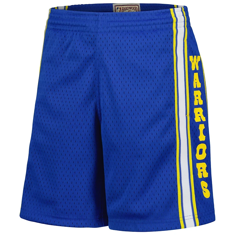 Youth Mitchell & Ness Royal Golden State Warriors Hardwood Classics Swingman Shorts