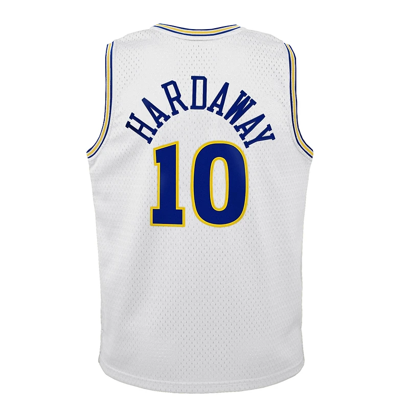 Youth Mitchell & Ness Tim Hardaway White Golden State Warriors 1990-91 Hardwood Classics Swingman Throwback Home Jersey