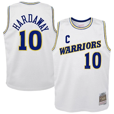 Youth Mitchell & Ness Tim Hardaway White Golden State Warriors 1990-91 Hardwood Classics Swingman Throwback Home Jersey