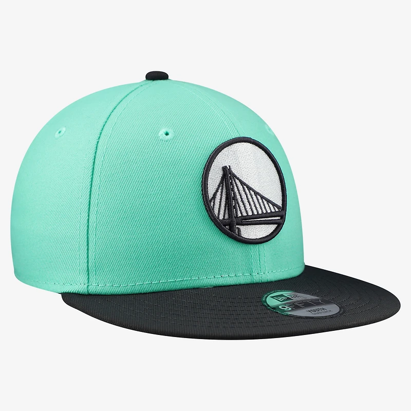 Youth New Era Turquoise/Charcoal Golden State Warriors 9FIFTY Snapback Hat
