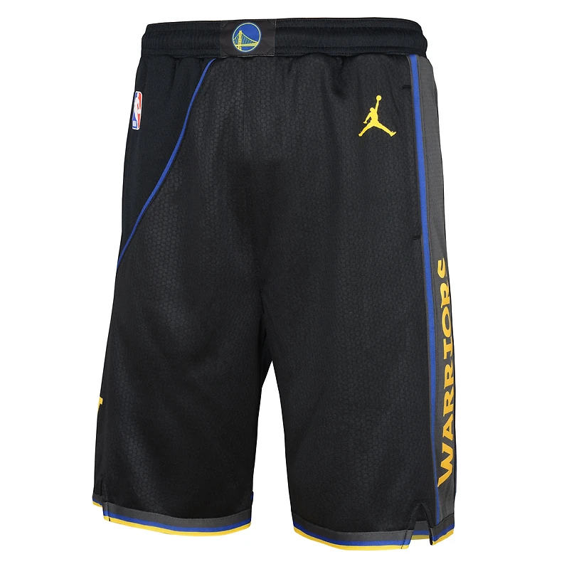 Youth Nike Black Golden State Warriors Authentic Statement Edition Swingman Shorts