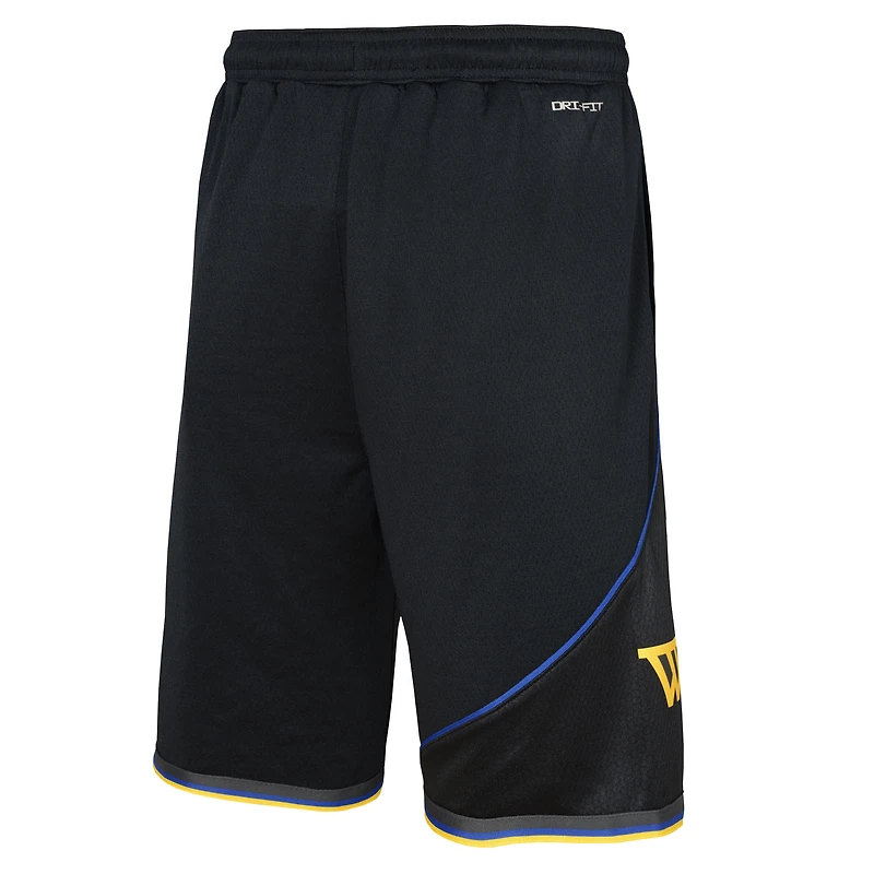 Youth Nike Black Golden State Warriors Authentic Statement Edition Swingman Shorts