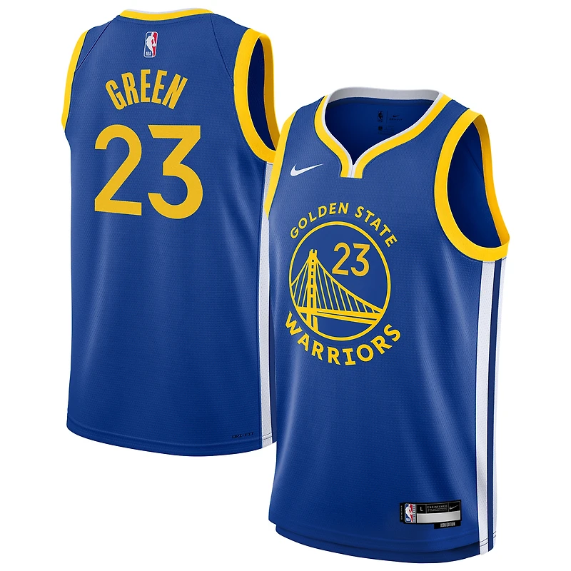 Maillot Swingman Nike Draymond Green Royal Golden State Warriors pour enfant - Édition Icon