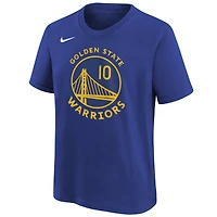 T-shirt Nike Jimmy Butler III Royal Golden State Warriors Icon Edition avec nom et numéro pour jeune