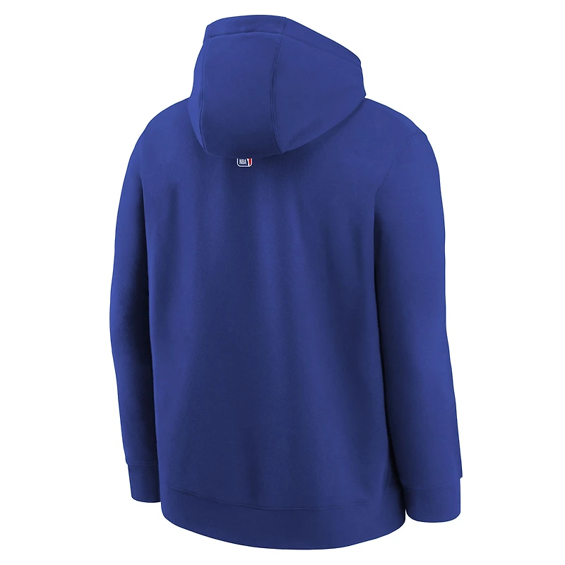 Youth Nike Royal Golden State Warriors 2025/26 Club Fleece Hoodie