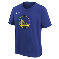 T-shirt Nike Royal Golden State Warriors Essential avec logo pour jeune