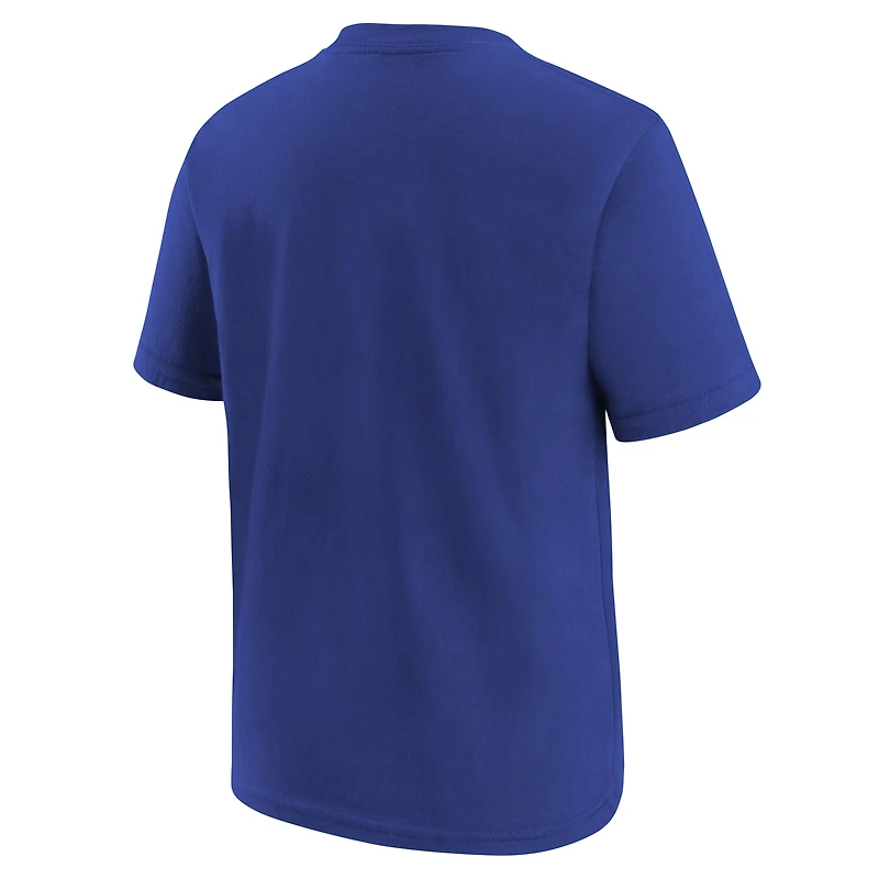 Youth Nike Royal Golden State Warriors Team Essential Logo T-Shirt
