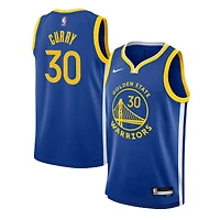 Maillot Nike Swingman Stephen Curry Royal Golden State Warriors pour jeune - Édition Icon
