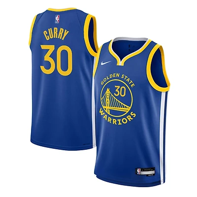 Youth Nike Stephen Curry Royal Golden State Warriors Swingman Jersey - Icon Edition