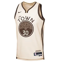 Youth Nike Stephen Curry Tan Golden State Warriors 2025/26 City Edition Swingman Jersey