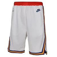 Youth Nike White Golden State Warriors 2024/25 City Edition Swingman Performance Shorts