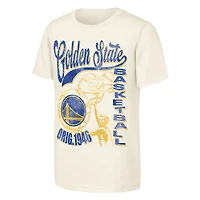 T-shirt naturel pour jeunes Outerstuff avec talon de billet des Golden State Warriors