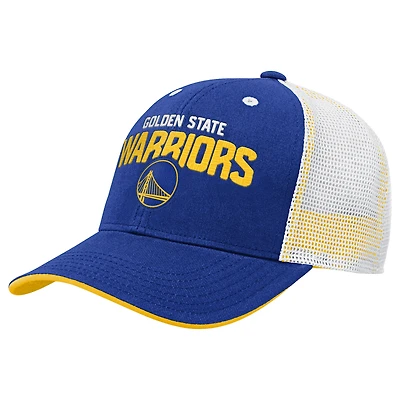 Youth Outerstuff Royal Golden State Warriors Core Lockup Adjustable Hat