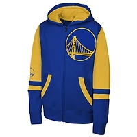Youth Outerstuff  Royal Golden State Warriors Straight to the League Full-Zip Hoodie