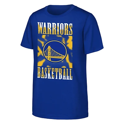T-shirt pour jeunes Royal Golden State Warriors Garage Hero