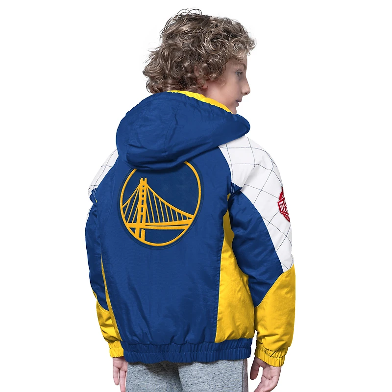 Youth Starter Royal/Gold Golden State Warriors All Time Pro Jr. Full-Zip Hoodie Jacket