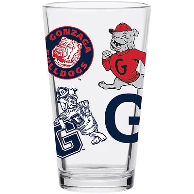 Bouledogues Gonzaga 16oz. Verre à pinte vintage Medley
