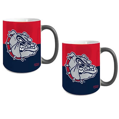 Gonzaga Bulldogs Two-Pack 15oz. Reveal Mug Set