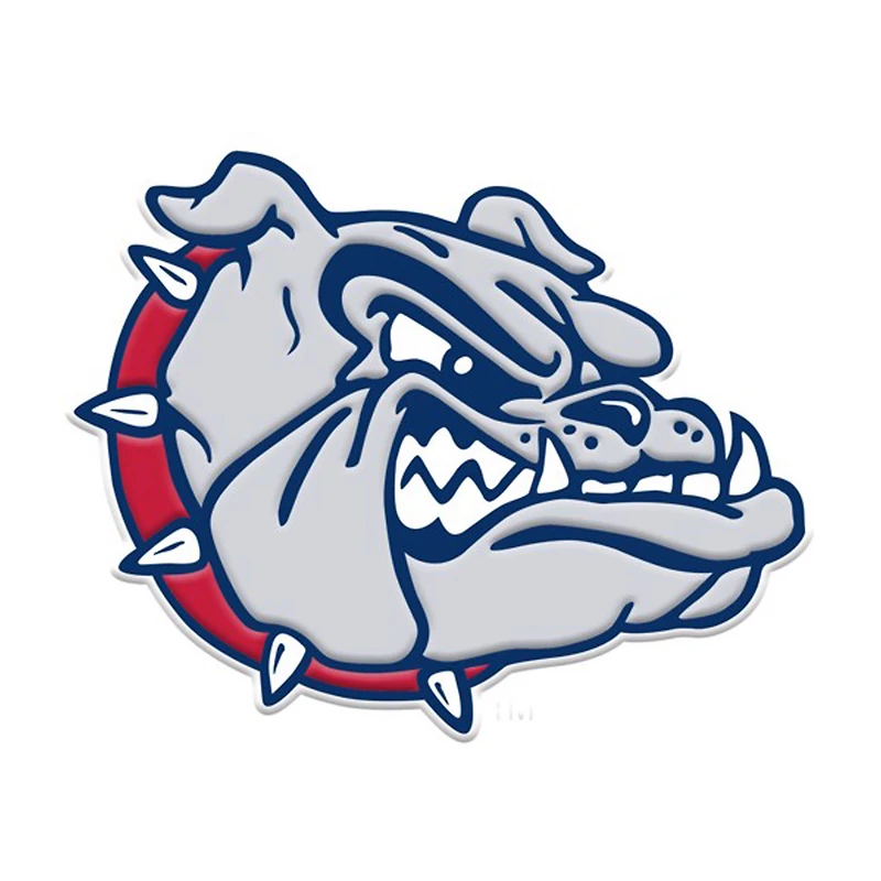 Logo de marque Gonzaga Bulldogs Emblème automobile en relief couleur