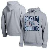Men's Champion  Heather Gray Gonzaga Bulldogs Team Hoodie