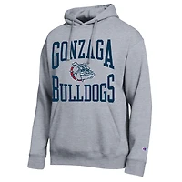 Men's Champion  Heather Gray Gonzaga Bulldogs Team Hoodie