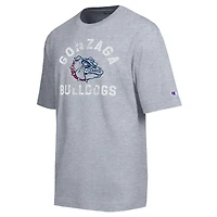 T-shirt d'équipe vieilli Heather Gray Gonzaga Bulldogs pour hommes