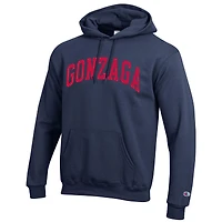 Men's Champion  Navy Gonzaga Bulldogs Basic Arch Fleece Pullover Hoodie