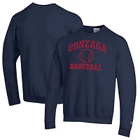 Men's Champion  Navy Gonzaga Bulldogs Icon Baseball Powerblend Pullover Sweatshirt