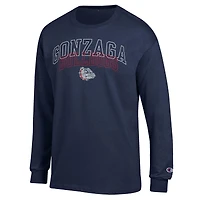 Men's Champion  Navy Gonzaga Bulldogs Team Long-Sleeve T-Shirt