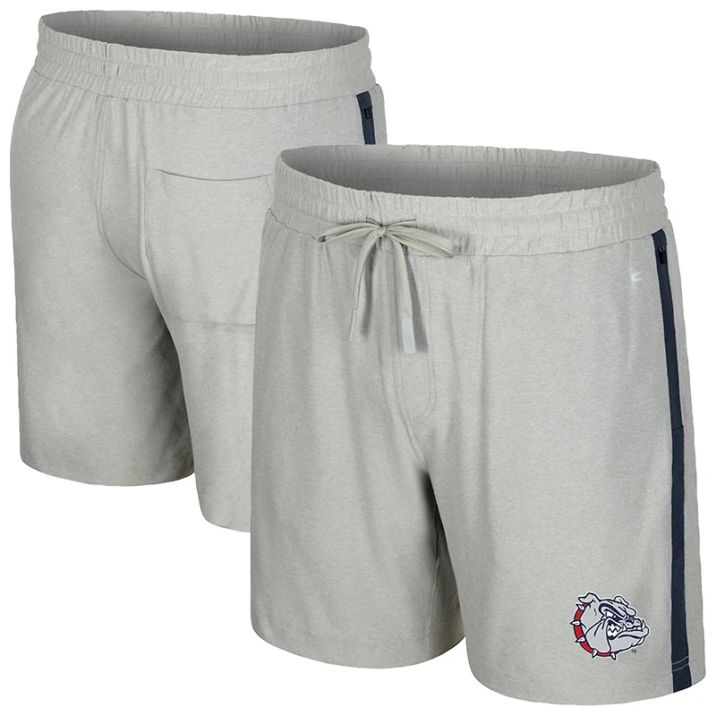 Men's Colosseum Gray Gonzaga Bulldogs Mac Shorts