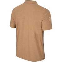 Men's Colosseum Khaki Gonzaga Bulldogs OHT Military Appreciation Cloud Jersey Desert Polo