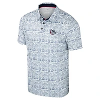 Bulldogs Gonzaga Colosseum Navy pour hommes Il est temps ! Polo imprimé sur toute la surface