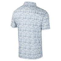 Bulldogs Gonzaga Colosseum Navy pour hommes Il est temps ! Polo imprimé sur toute la surface