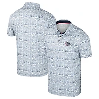 Bulldogs Gonzaga Colosseum Navy pour hommes Il est temps ! Polo imprimé sur toute la surface